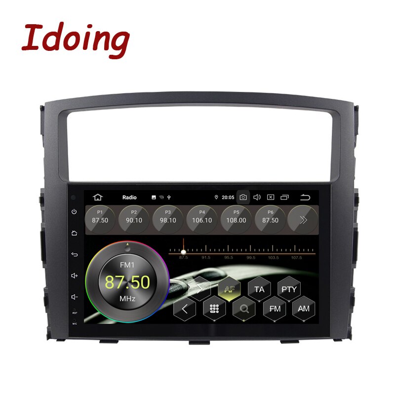 Idoing9 inch Android 4G+64G PX6 Car Intelligent System For MITSUBISHI PAJERO V97 Car Multimedia Player GPS+Glonass Radio Head Unit