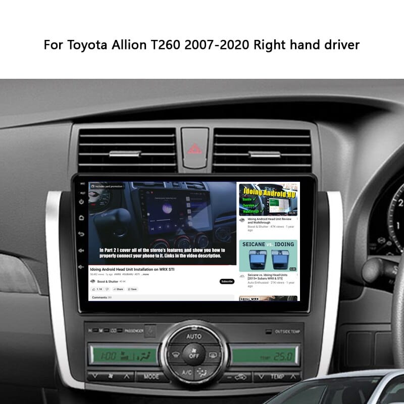 Idoing Car Stereo Android Head Unit 2K For Toyota Allion T260 2007 2020 RHD Radio Multimedia Video Player Navigation GPS No 2din| |   - AliExpress