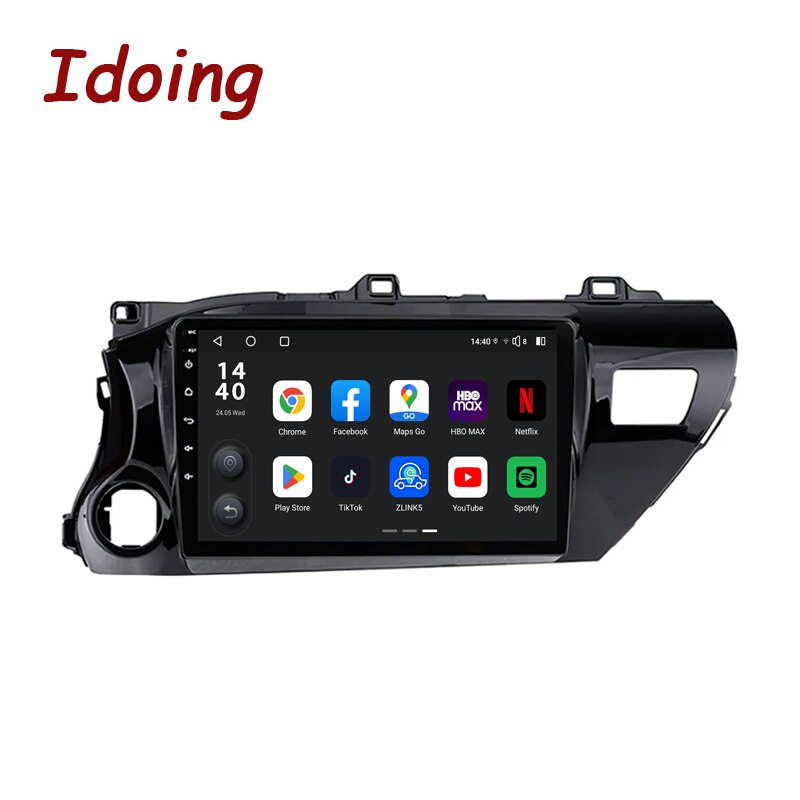 Idoing10.2 inch Car Stereo Android Head Unit For Toyota Hilux Pick Up AN120 2015-2020 Radio Multimedia Player Navigation GPS No 2din