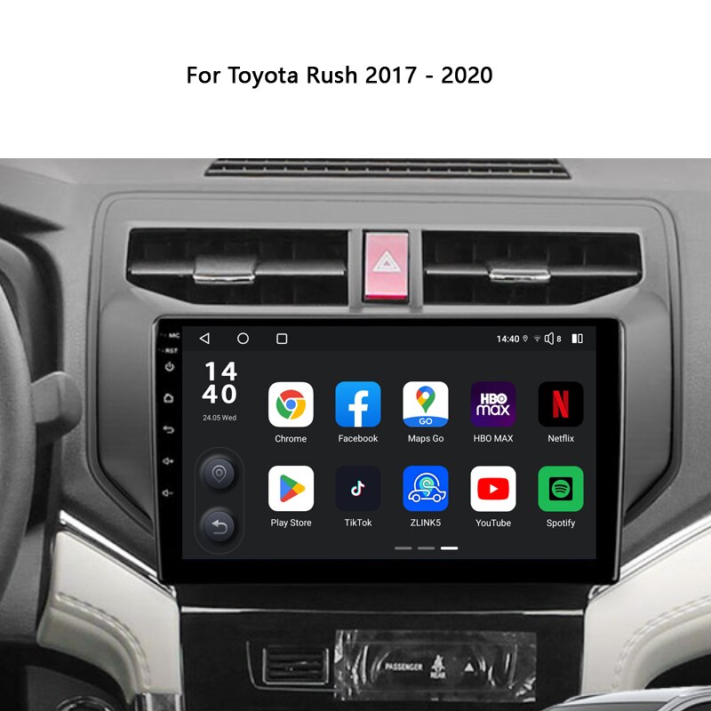 Idoing Car Android Auto Stereo Radio Multimedia Video Player Head Unit 2K For Toyota Rush 2017-2020 Audio Navigation GPS No 2din