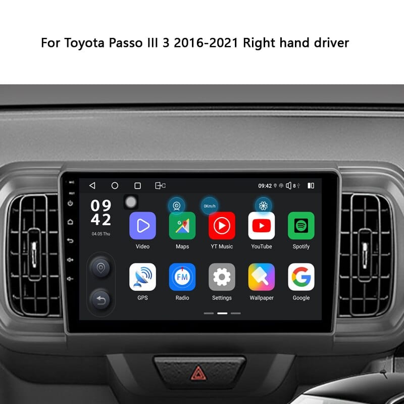 Idoing Car Stereo Android Radio Multimedia Video Player Head Unit 2K For Toyota Passo III 3 2016 2021 RHD Navigation GPS No 2din| |   - AliExpress