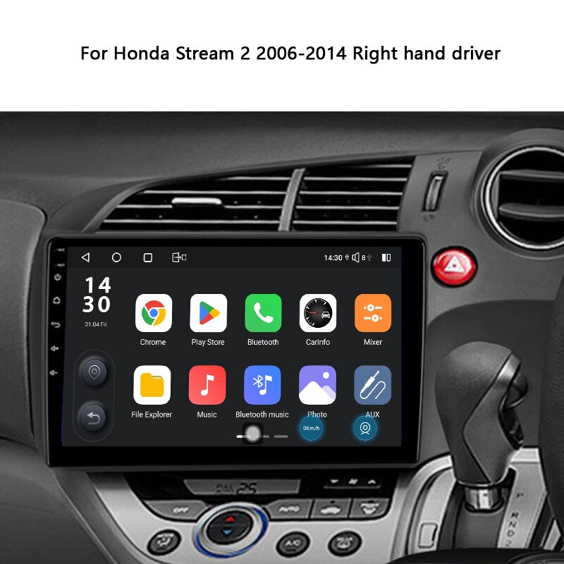 Idoing 10.2 inch Car Stereo Android Radio Player For Honda Stream 2 2006-2014 Right Hand Driver Head Unit Multimedia Video GPS Navigation