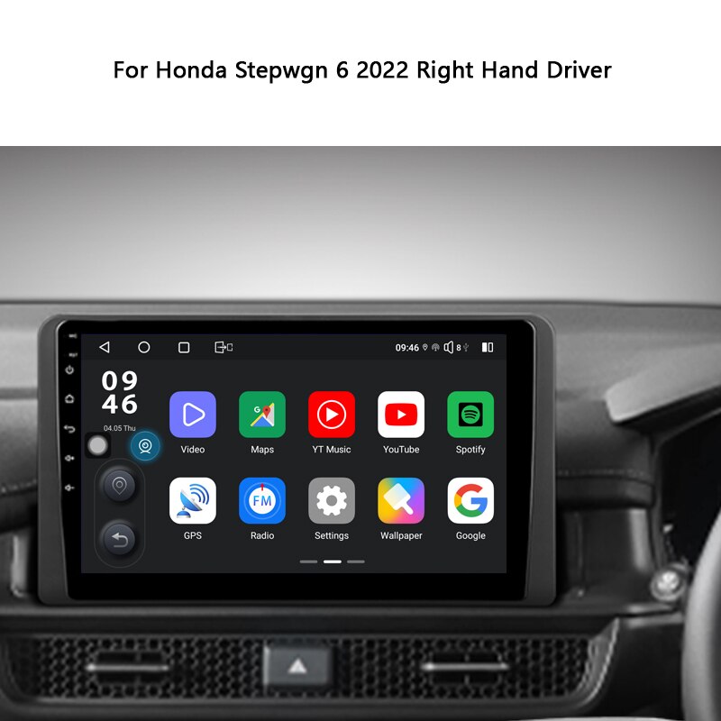 Idoing10.2inch Car Stereo Android Radio Multimedia Video Player For Honda Stepwgn 6 2022 Right Hand Driver Head Unit GPS Navigation