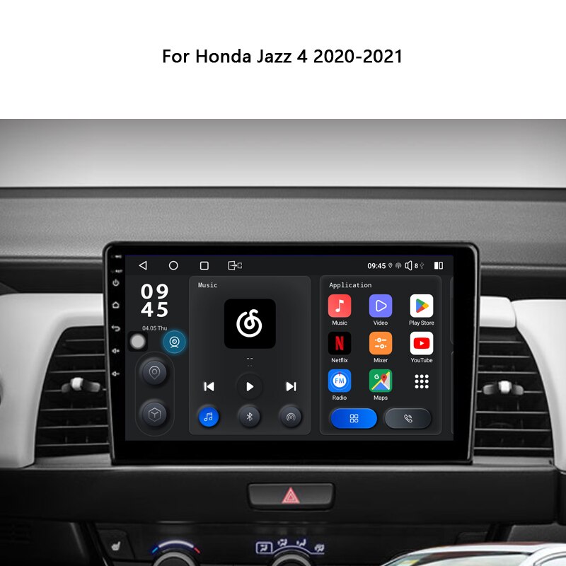 Idoing10.2 inch Car Stereo Android Radio Player For Honda Jazz 4 2020-2021 Head Unit Multimedia Video Audio GPS Navigation No 2din