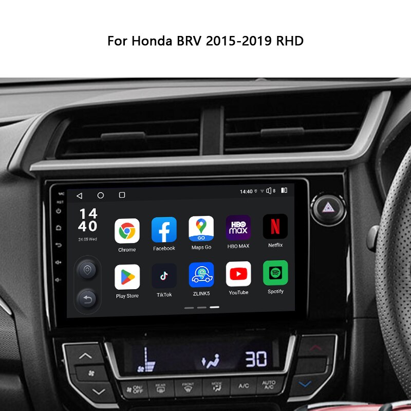 Idoing9inch Car Stereo Android Radio Multimedia Video Audio Player For Honda BRV LHD RHD 2015-2019 Navigation GPS Head Unit No 2din
