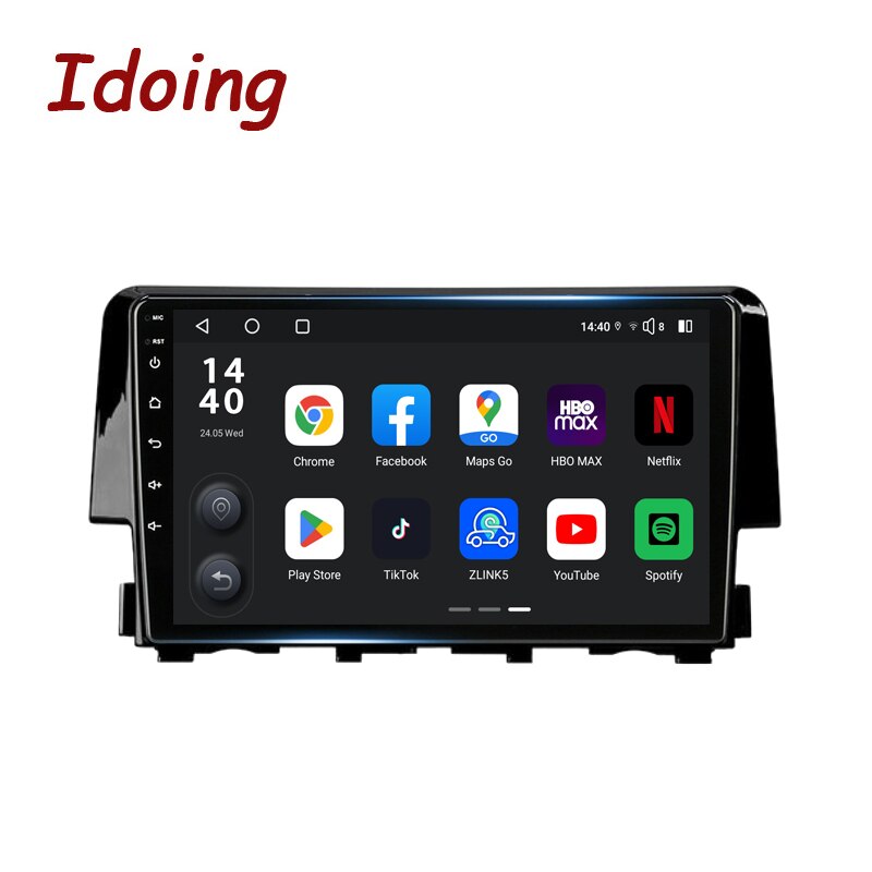 Idoing 9 inch Car Android Stereo Head Unit For Honda Civic 10 FC FK 2015-2020 Radio Multimedia Video Player Navigation GPS No 2din