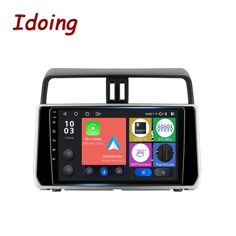 Idoing Android Head Unit 2K For Toyota Land Cruiser Prado 150 2017 2019 Car Radio Multimedia Video Player Navigation GPS No 2din| |   - AliExpress