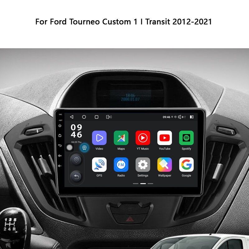 Idoing Car Stereo Head Unit 2K For Ford Tourneo Custom 1 I Transit 2012-2021 Android Radio Multimedia Video Player Navigation GPS