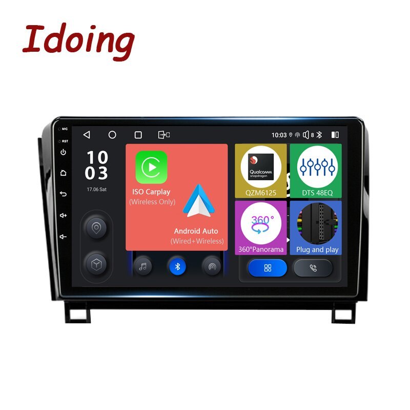 Idoing Android Head Unit Car Radio Multimedia Player For Toyota Tundra XK50 2007-2013 Sequoia XK60 2008-2017 Navigation GPS No2din