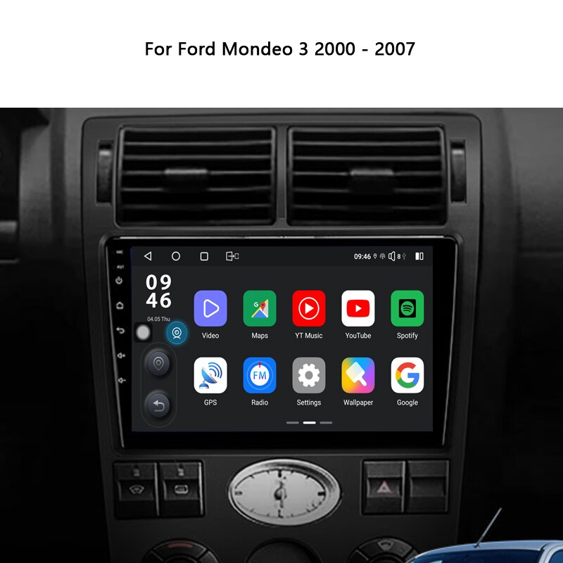 Idoing9INCH Car Stereo Head Unit 2K For Ford Mondeo 3 2000-2007 Android Radio Multimedia Video Player Navigation GPS Audio No 2din