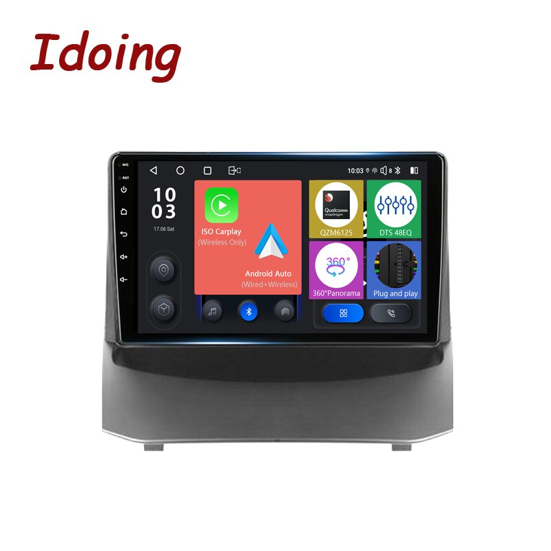 Idoing9&quot;Car Stereo Android Radio Multimedia Player For Ford Fiesta Mk 6 2009 2018 Audio Navigation GPS Head Unit 8G+128G NODVD| |   - AliExpress