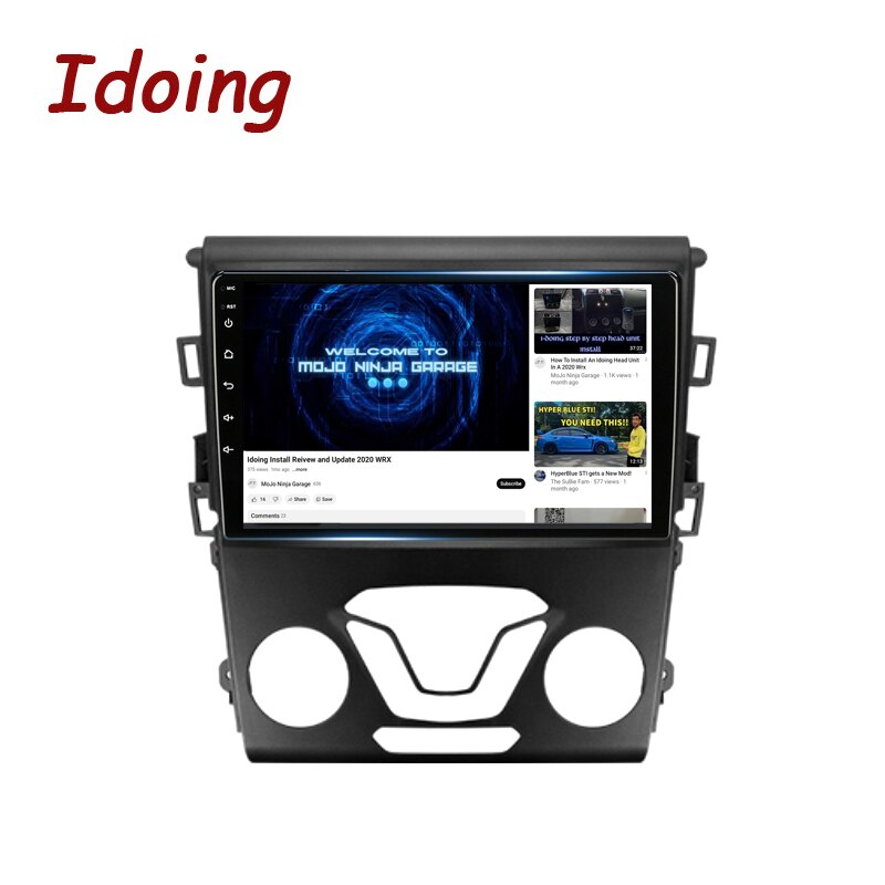 Idoing 9inch Car Android Stereo Head Unit 2K For Ford Mondeo 5 2014-2019  Radio Multimedia Video Player Navigation GPS Intelligent