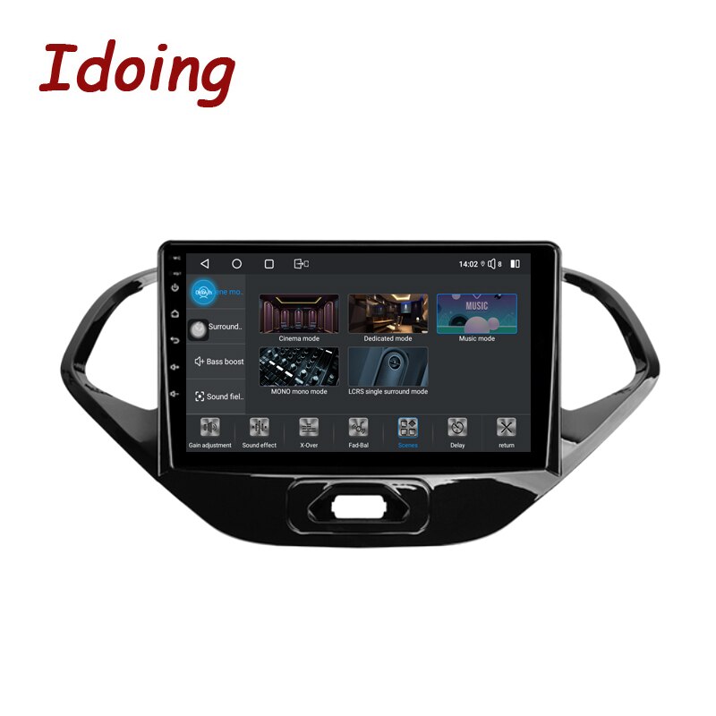 Idoing Car Android Stereo Head Unit 2K For Ford Figo 2015-2018 Radio Multimedia Video Player Navigation GPS  Intelligent No 2din