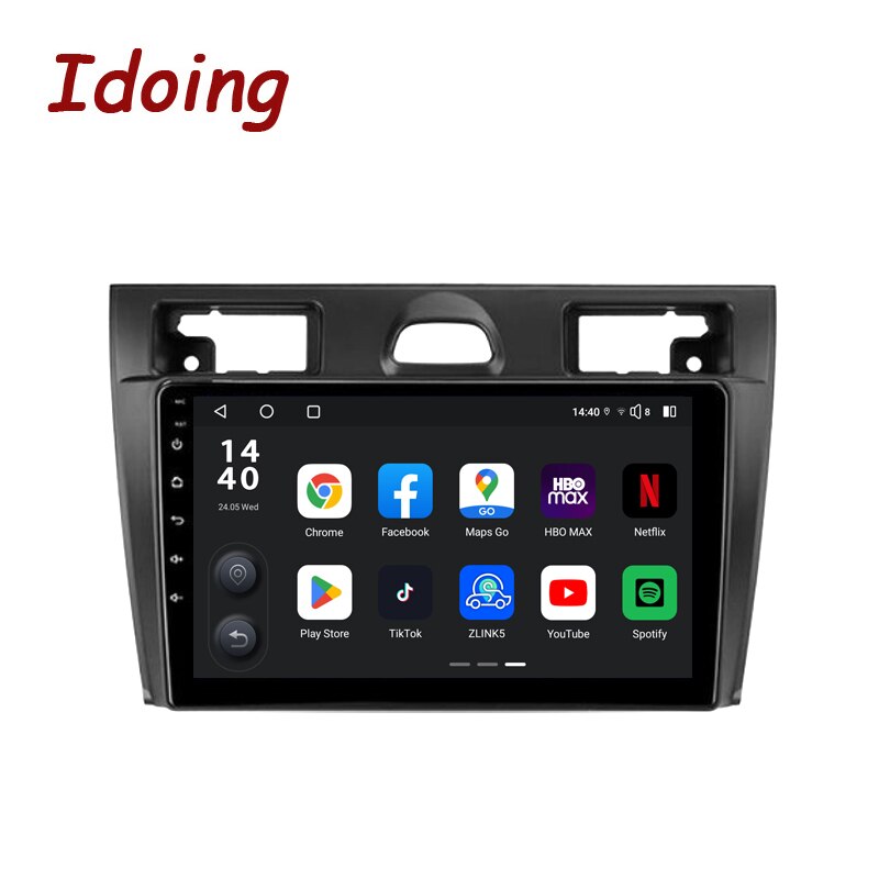 Idoing Car Android Stereo Head Unit 2K For Ford Fiesta Mk VI 5 Mk5 2002-2008 Radio Multimedia Video Player Navigation GPS No 2din