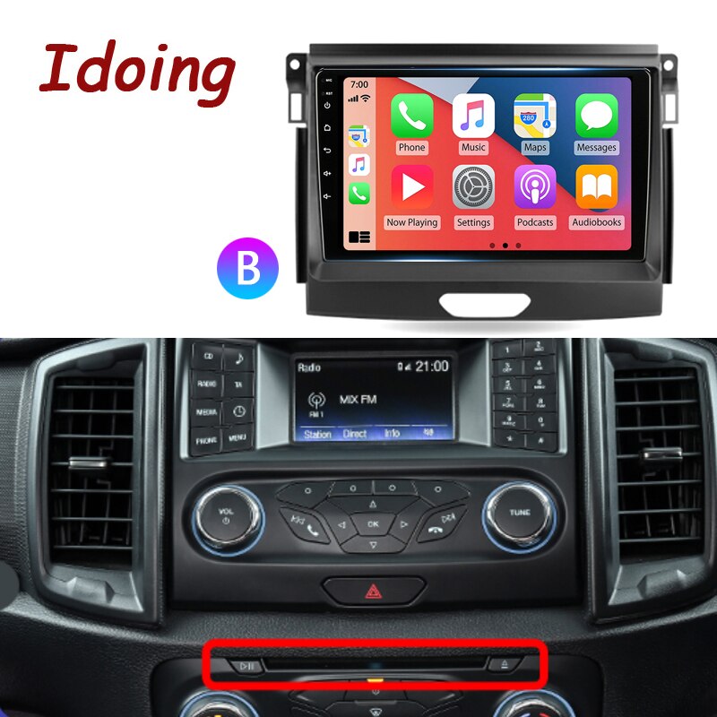 Idoing Car Stereo Head Unit 2K For Ford Ranger P703 2015-2022 Android Radio Multimedia Video Player Navigation GPS Audio No 2din