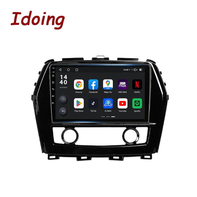 Idoing 9 inch Car Stereo Head Unit 2K For Nissan Maxima A36 2015-2020 Androidauto Radio Multimedia Video Player GPS Navigation Audio