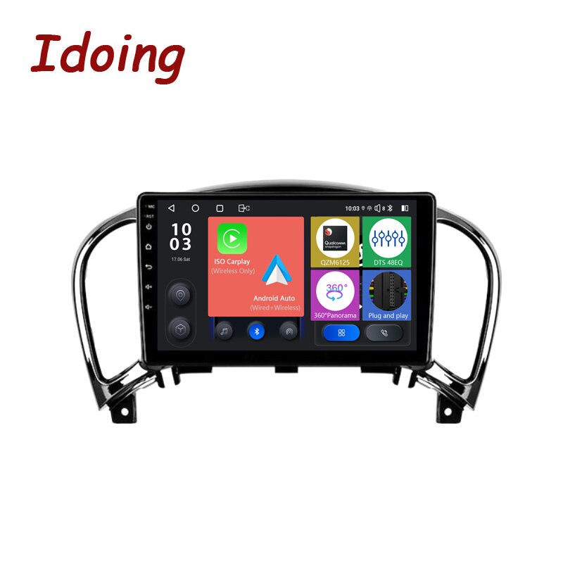 Idoing 9inch Car Stereo Head Unit 2K For Nissan Juke 2010-2014 Androidauto Radio Multimedia Video Player GPS Navigation Audio No2din