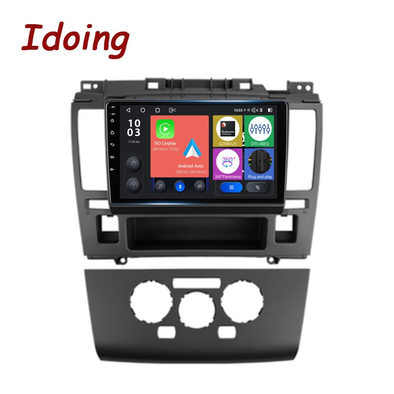 Idoing 9inch Car Stereo Head Unit 2K For Nissan Tiida C11 2004-2013 Androidauto Radio Multimedia Video Player GPS Navigation No 2din