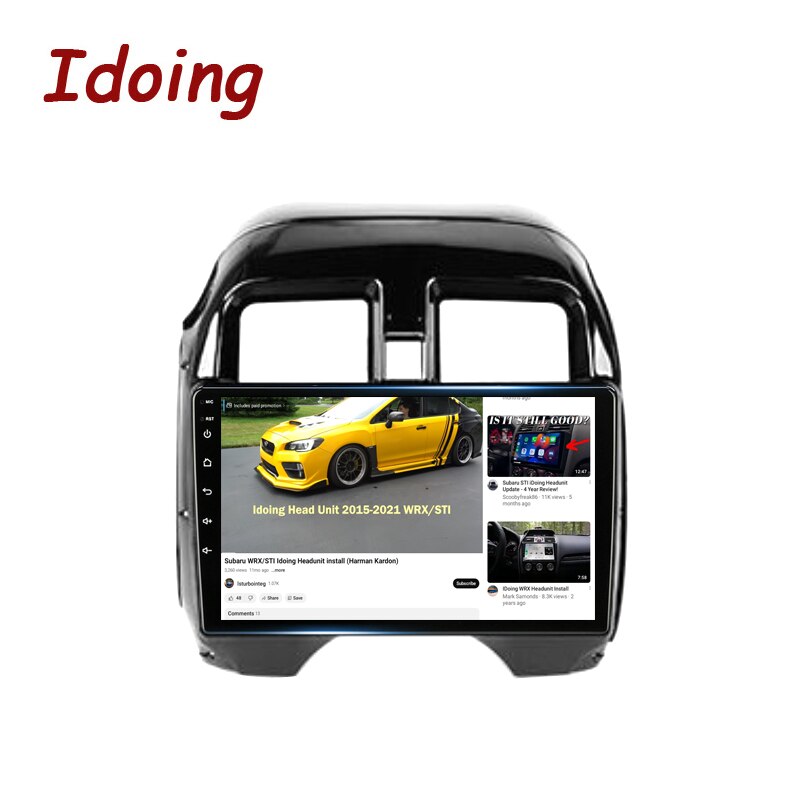 Idoing 10.2 INCH Car Android Stereo Head Unit For Nissan Latio N17 2014-2016 RHD Car Radio Multimedia Video Player Navigation GPS