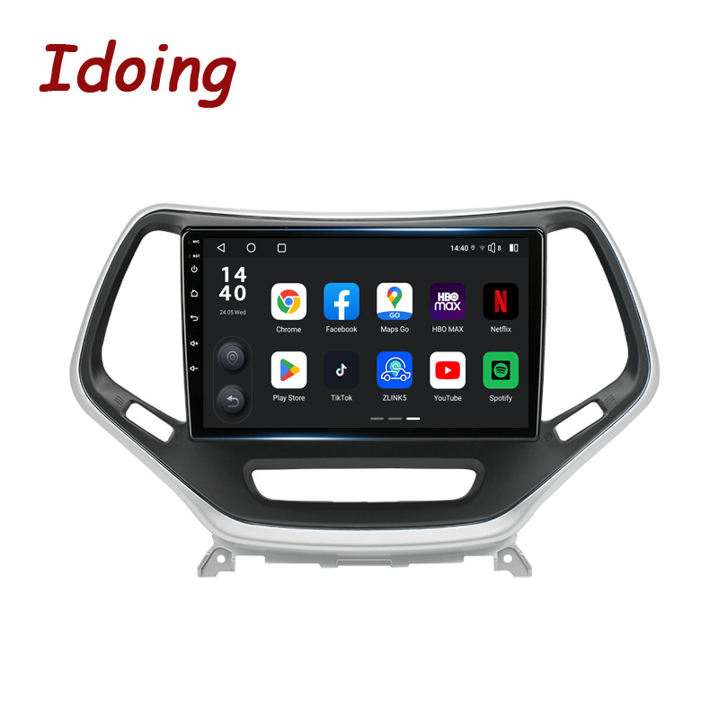 Idoing10.2inch Head Unit For Jeep Cherokee 5 KL 2014-2018 Car Radio Multimedia Video Player GPS Navigation Android No 2din 2 Din DVD