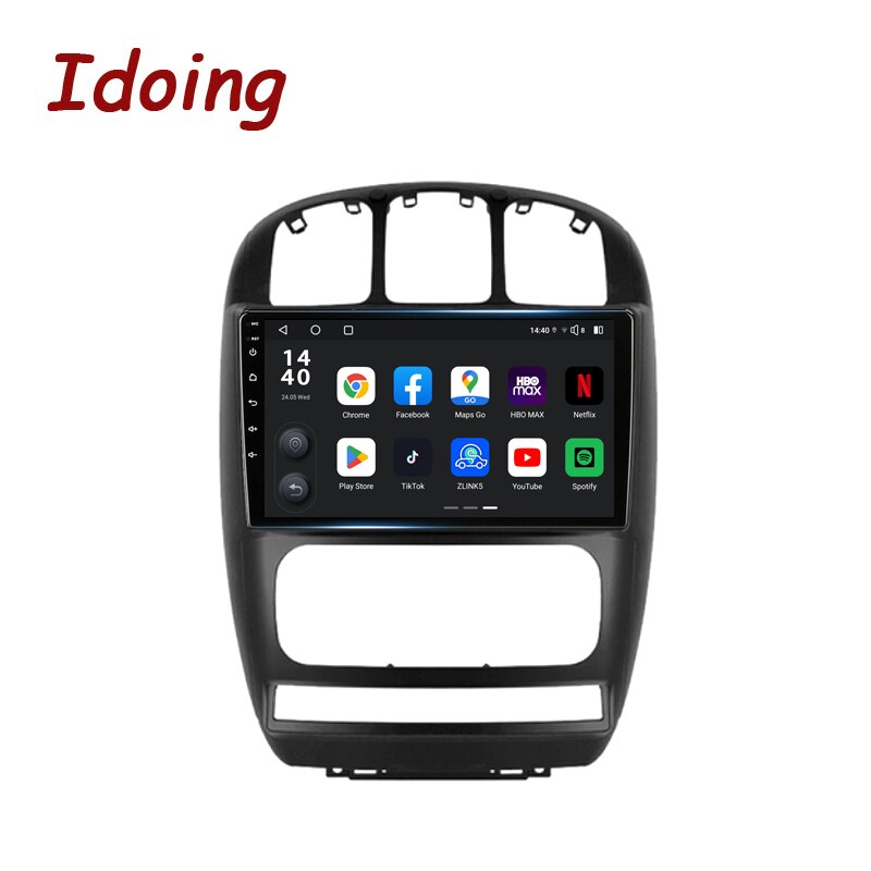 Idoing 10.2 INCH Car Radio Player Android Head Unit Stereo For Dodge Caravan 4 2000-2007 For Chrysler Voyager RG RS Town&Country RS 2000-2007 GPS Navigation 8G+128G