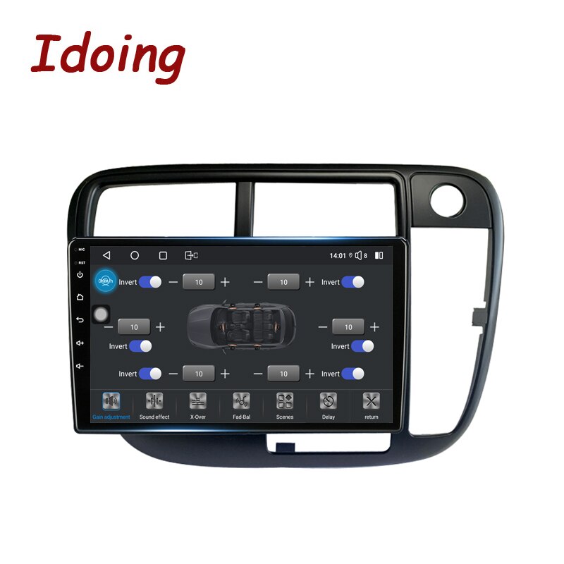 Idoing 9 INCH Android Car Radio Head Unit For Honda Civic 1998-2000 Stereo Multimedia Video Player Auto Navigation Stereo GPS No 2din