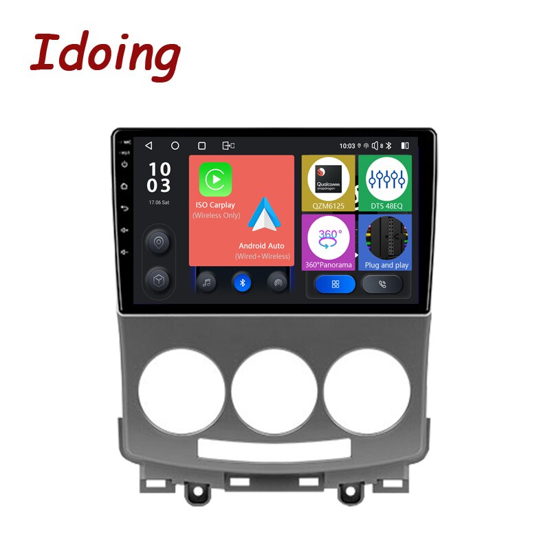 Idoing 9 inch Android Head Unit 2K For Mazda 5 2 CR 2005-2010 Car Radio Stereo Multimedia Video Audio Player Navigation GPS No 2din