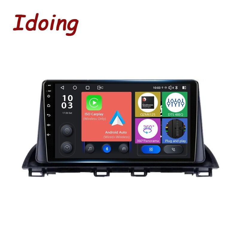 Idoing 9 inch Android Head Unit For Mazda 3 Mazda3 3 Axela BM 2013-2017 Car Radio Stereo Multimedia Audio Player Navigation GPS No 2din