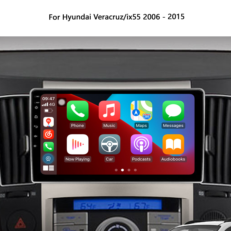 Idoing 9"Autoradio Android Head Unit For Hyundai Veracruz ix55 2006-2015 Car Radio Stereo Multimedia Video Player Navigation GPS No 2din 8G+128G