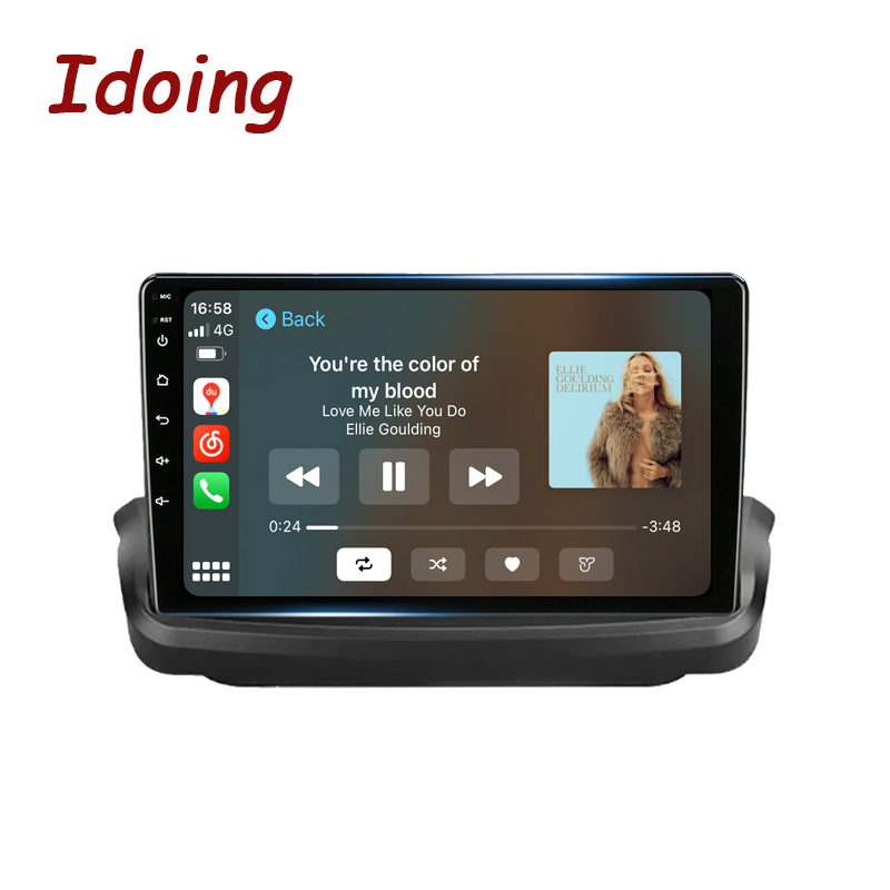 Idoing 9"Android Head Unit 2K For Hyundai Rohens Coupe Genesis Coupe 2009-2012 Car Radio Stereo Multimedia Player Navigation GPS No 2din 8G+128G