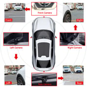 4PCS 360 Car Camera 1080P Panoramic Surround View Right+Left+Front+ Rear View Camera System for Idoing Android Auto Radio