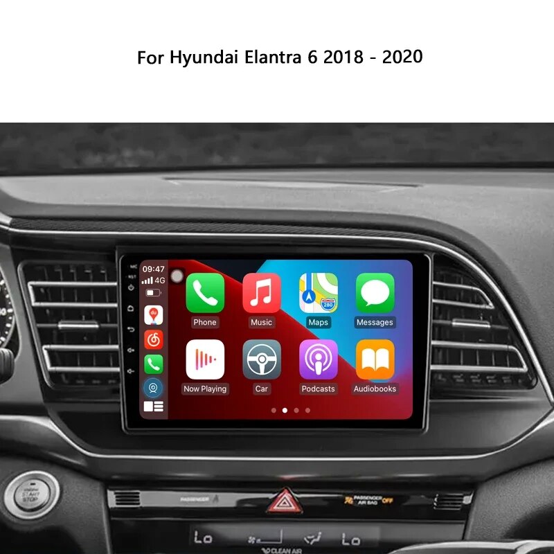 Idoing 9"Autoradio Android Head Unit 2k For Hyundai Elantra 6 2018-2020 Car Radio Stereo Multimedia Video Player Navigation GPS