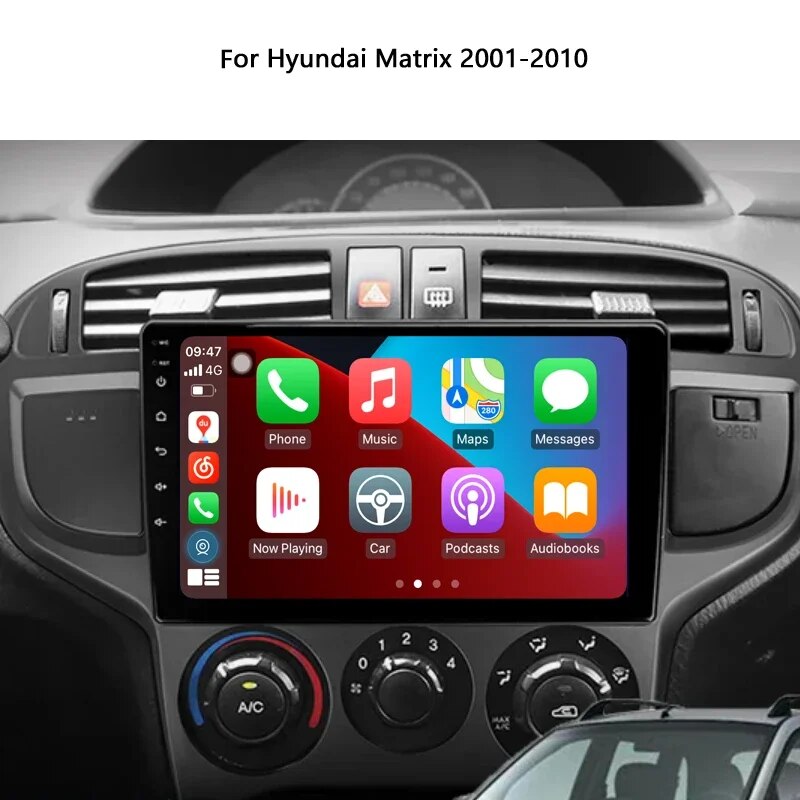 Idoing 9"Android Head Unit Audio For Hyundai Matrix 2001-2010 Car Autoradio Stereo Multimedia Video Player Navigation GPS No2din