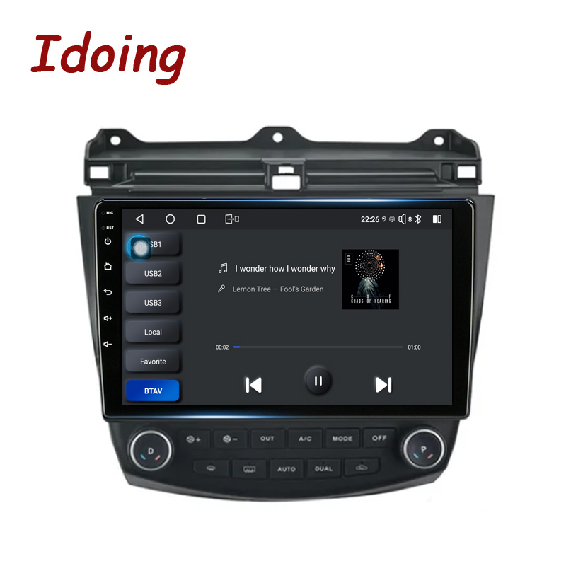 Idoing Android Stereo Head Unit For Honda Accord 7 CM UC CL 2005-2008 Car Radio Multimedia Video Player Navigation GPS No2din