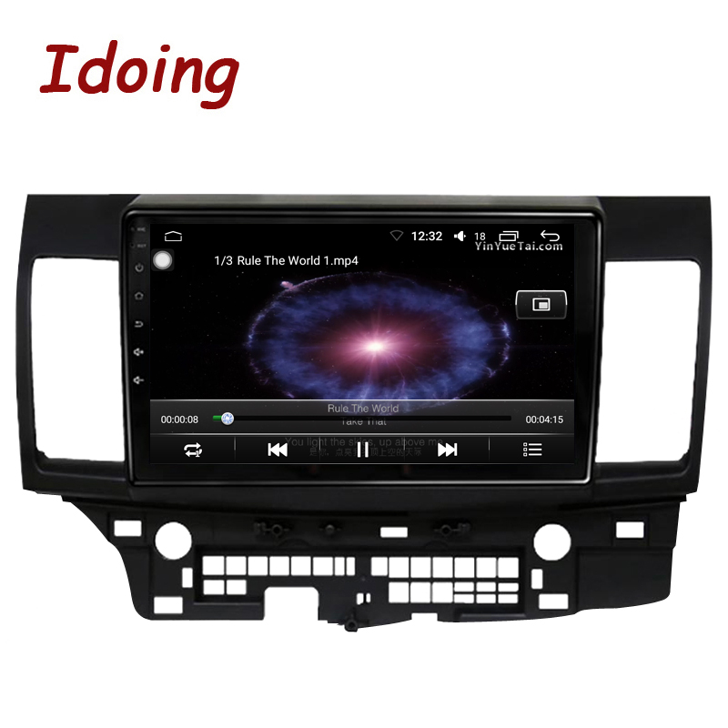 Idoing 10.2"Car Android Auto Radio Multimedia Player For Mitsubishi Lancer 2010-2016 2.5D GPS Navigation Head Unit Plug And Play