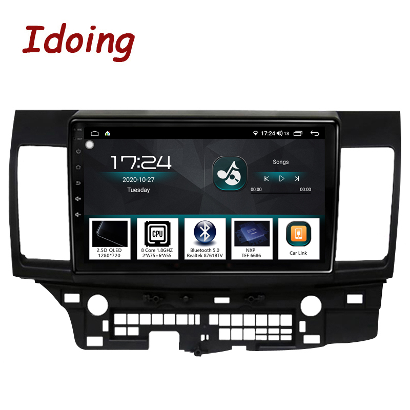 Idoing 10.2"Car Android Auto Radio Multimedia Player For Mitsubishi Lancer 2010-2016 2.5D GPS Navigation Head Unit Plug And Play