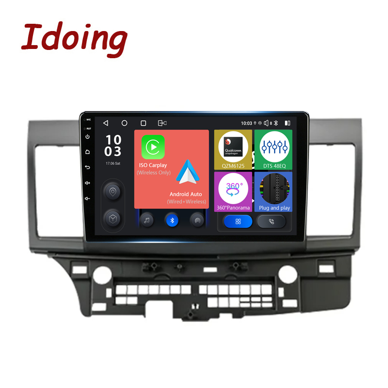 Idoing Android Stereo Head Unit 2K For Mitsubishi Lancer 10 CY 2007-2012 LHD Car Radio Multimedia Video Player Navigation GPS