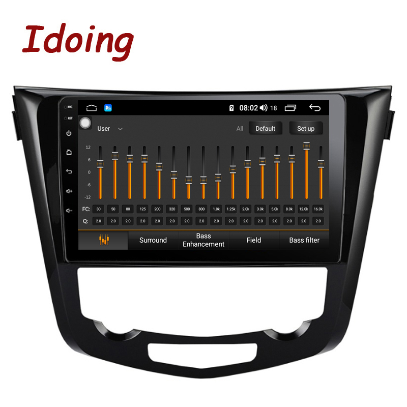Idoing 10.2"Car Android Radio Multimedia Player For Nissan X-Trail Qashqai 2014-2017 64G GPS Navigation Head Unit Plug And Play