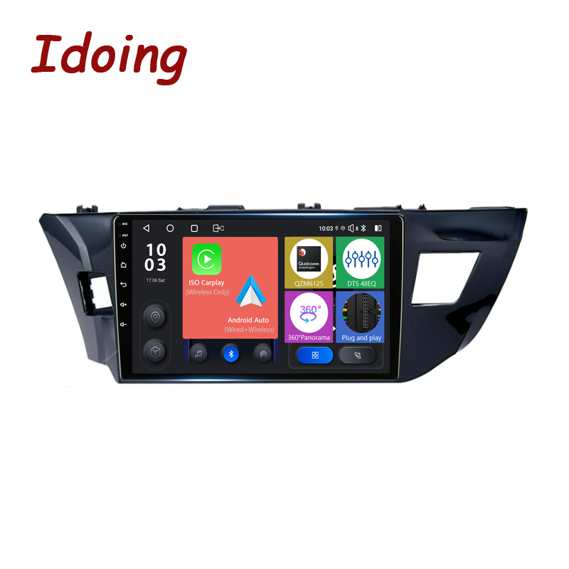 Idoing 10.2"Android Stereo Head Unit 2K For Toyota Corolla 11 2012-2016 Car Radio Multimedia Video Player Navigation GPS No 2din