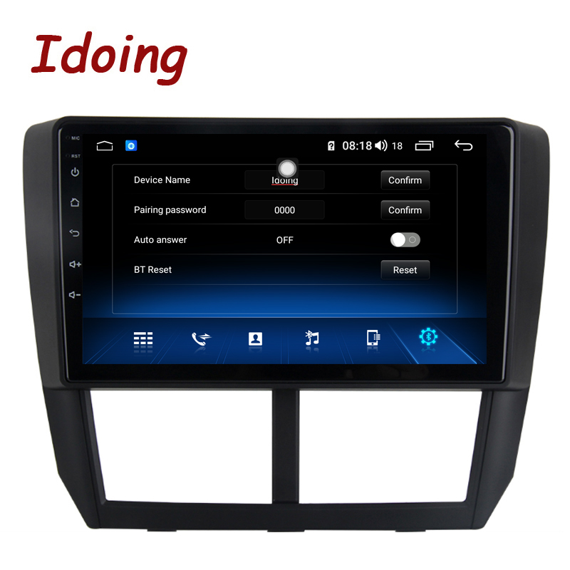 Idoing 9"Car Radio GPS Multimedia Player Android12 Auto For Subaru Forester 3 SH 2008-2012 4G+64G Octa Core Navigation Head Unit
