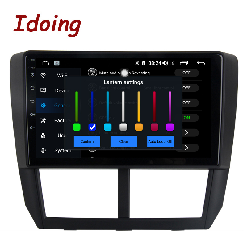 Idoing 9"Car Radio GPS Multimedia Player Android12 Auto For Subaru Forester 3 SH 2008-2012 4G+64G Octa Core 8G+128G Navigation Head Unit