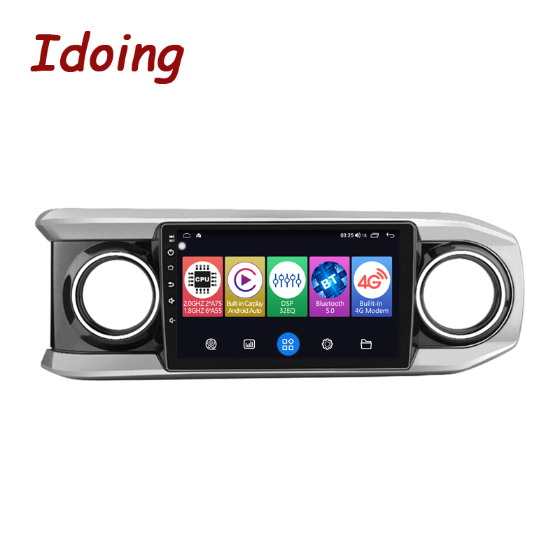 Idoing 10.2 inch Android Auto Car Stereo Radio Multimedia GPS Player For Toyota Tacoma N300 TRD sport 2015-2021 Head Unit Plug And Play