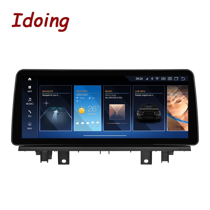 Idoing 2024 New ID7 ID8 ID8.5 UI 12.3 inch Android 13 Qualcomm For BMW X1 F48 X2 F49 (2016- 2017) NBT & 2018 -2020 EVO 8G+128G Car Stereo Multimedia Player Plug And Play With Fully Laminated Screen