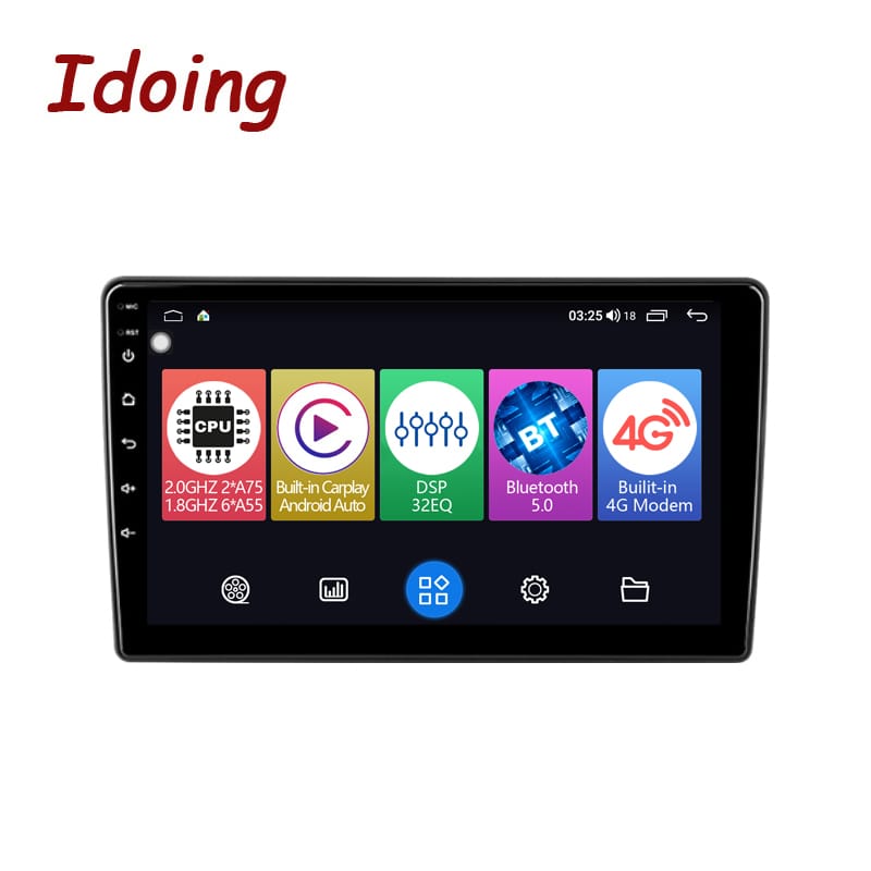 Idoing 10 inch Android 12 Stereo Radio Head Unit For Toyota Auris Mk2 2013+ Corolla Car Multimedia Player Navigation GPS Plug And Play