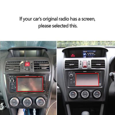 original radio has a screen