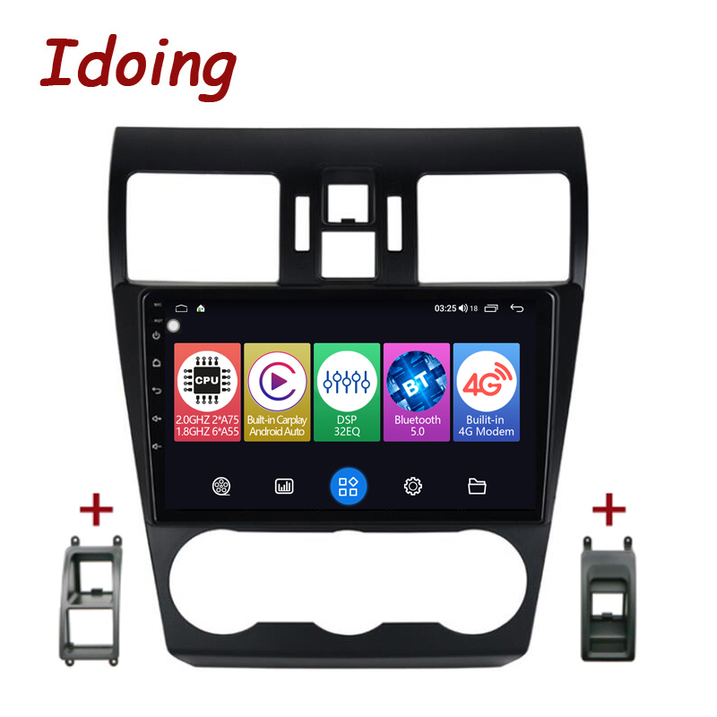 Fortdows 9" CarPlay Android Auto Stereo For Subaru Forester Impreza WRX 2008-2012 – Quad Core, 2GB/32GB, Backup Cam Included
