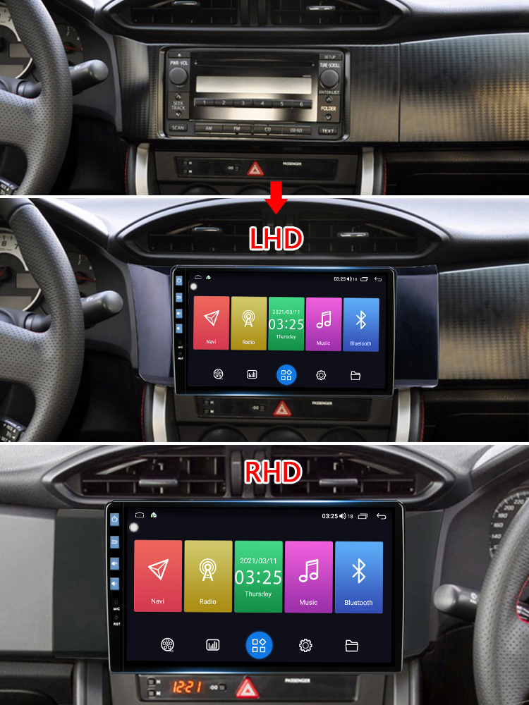 Idoing 9-inch Android 12 Car Stereo Replacement for Subaru BRZ