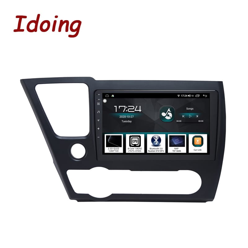 Idoing 9inch Car Stereo Autoradio Video Audio Player For Honda Civic 9 рестайлинг 2013-2016 Navigation GPS Android Carplay Head Unit
