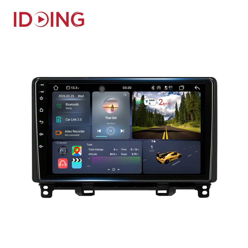 Idoing 10.2 inch Car Stereo Android Radio Player For Honda Jazz 4 2020-2021 Head Unit Multimedia Video Audio GPS Navigation No 2din