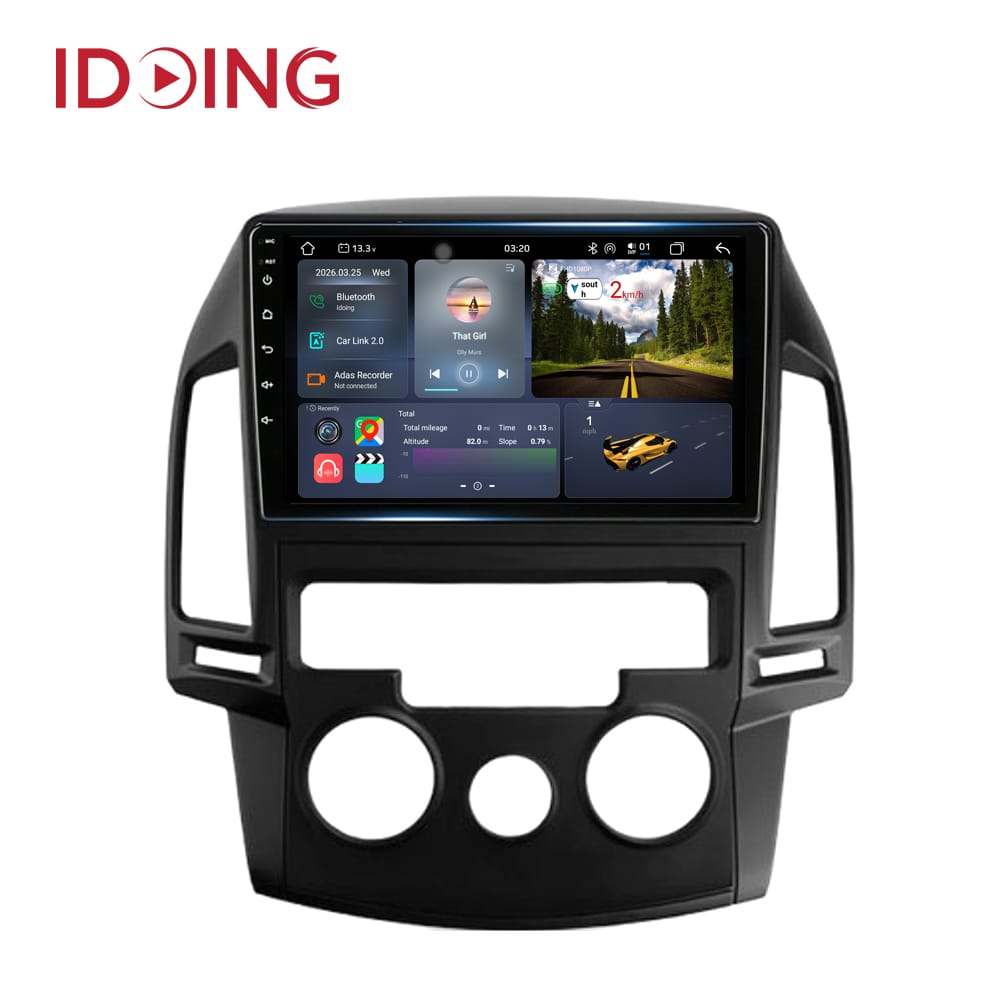 Idoing 9"Androidauto Head Unit For Hyundai i30 1 FD 2007-2012 Car Radio Stereo Multimedia Video Player Navigation GPS No 2din